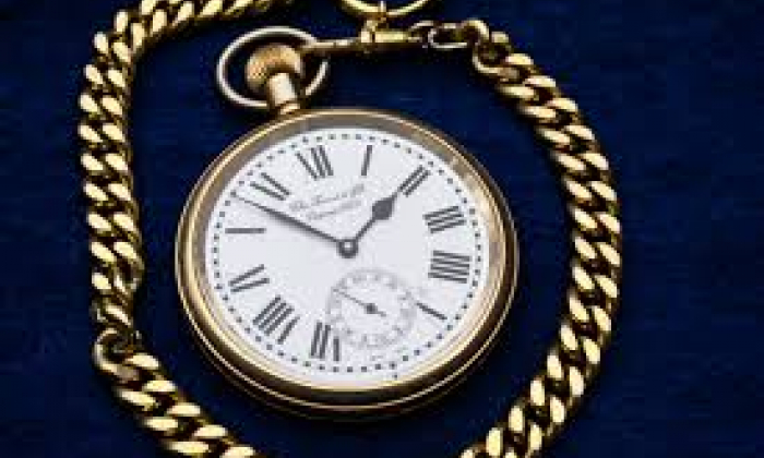 Gold Pocketwatch with Roman Numerals